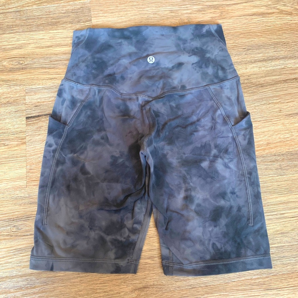Lululemon Align High-Rise Short w Pockets - Diamond Dye Graphite Grey - Size 4